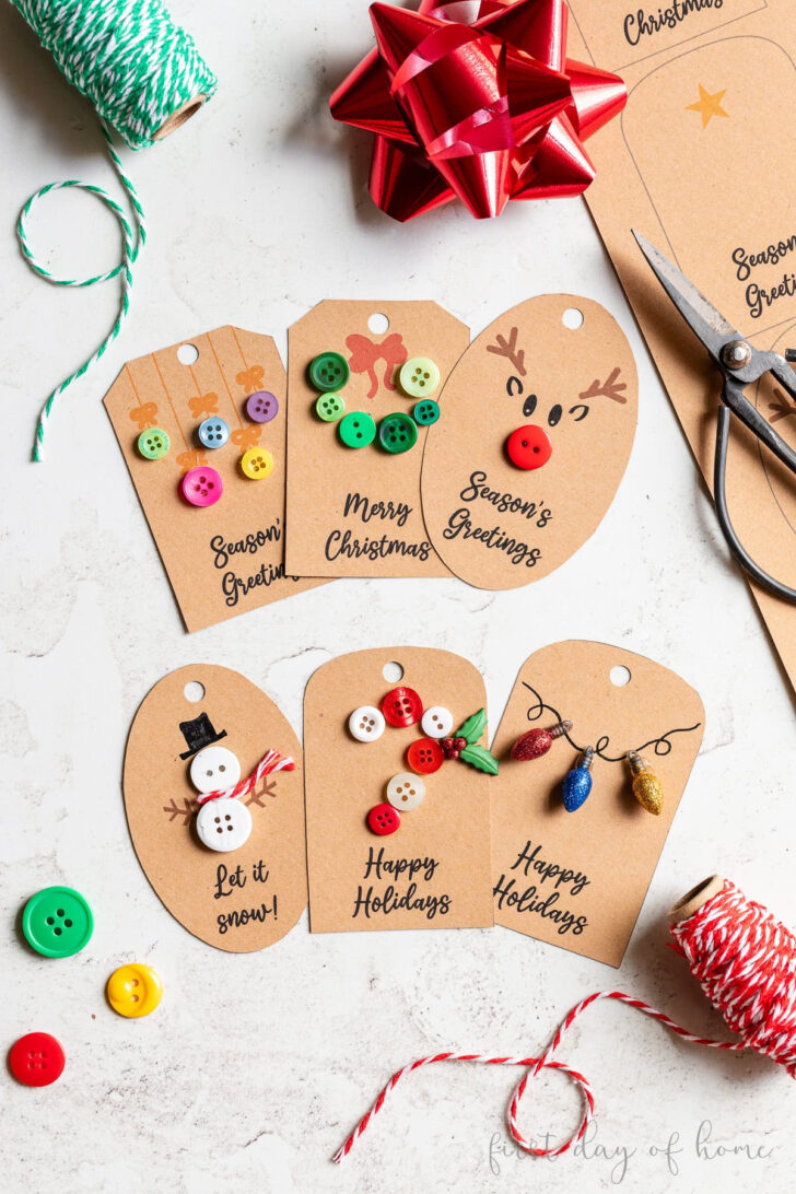 Christmas Ornament Gift Tag Template