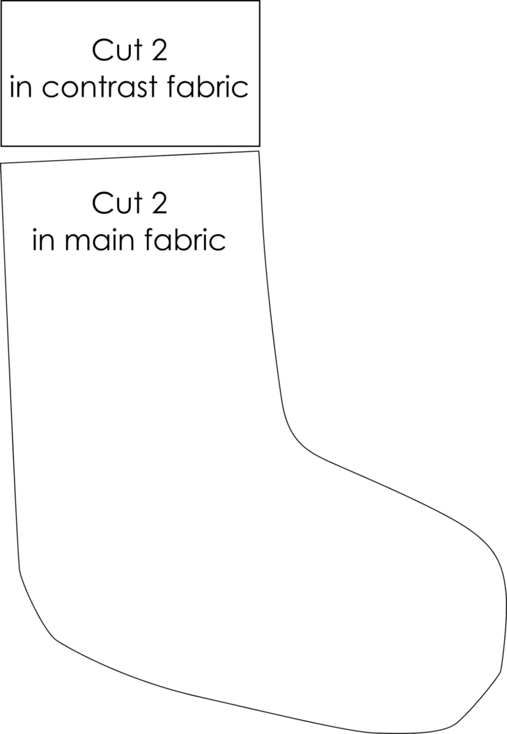 Christmas Stocking Template A4 Christmas Stocking Template A4