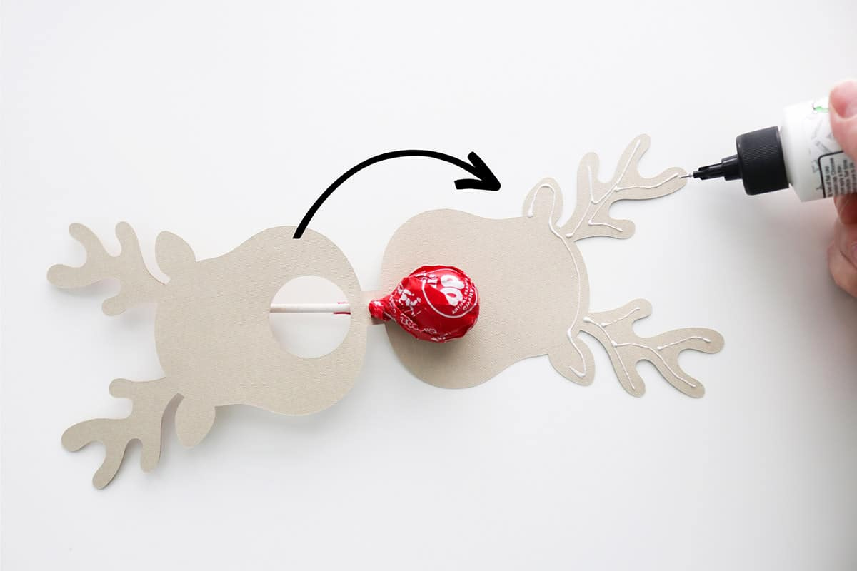 Diy Reindeer Lollipop Or Chocolate Holders - Aubree Originals throughout Christmas Reindeer Lollipop Template
