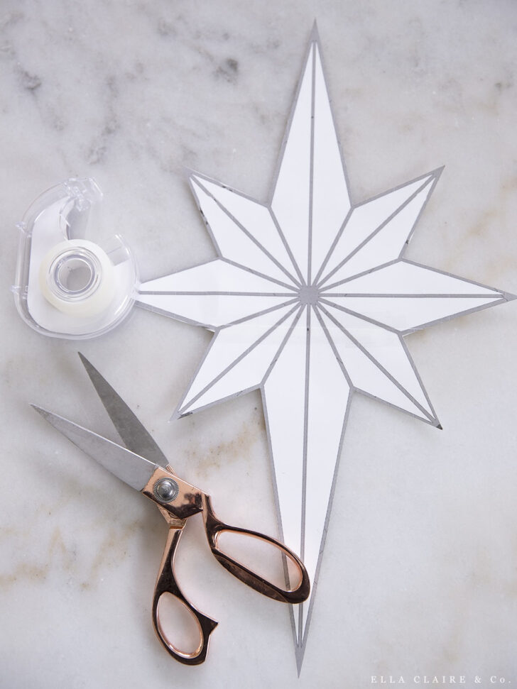 Christmas Star Topper Template