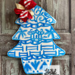 Door Hanger Template   Chinoiserie Tree   Etsy For Christmas Tree Door Hanger Template