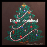 Dot Art Christmas Tree Pattern, Step By Step (Digital Download Intended For Christmas Tree Dot Painting Template