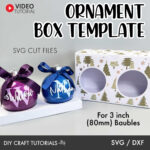 Double Ornament Box Svg, Ornament Box Template, Christmas Ornament Regarding Christmas Ornament Box Template