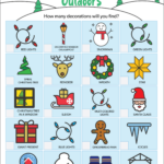 Download 3 Free Printable Christmas Scavenger Hunts | The Elf On With Christmas Scavenger Hunt Template