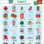 Download 3 Free Printable Christmas Scavenger Hunts | The Elf On Within Christmas Treasure Hunt Template