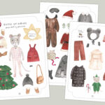 Download Dress Up Mouse Christmas Edition Paper Doll Povalala Maus Throughout Christmas Paper Doll Template