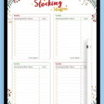Download Printable Christmas Style   Stocking Stuffers Pdf In Christmas Stocking Wish List Template