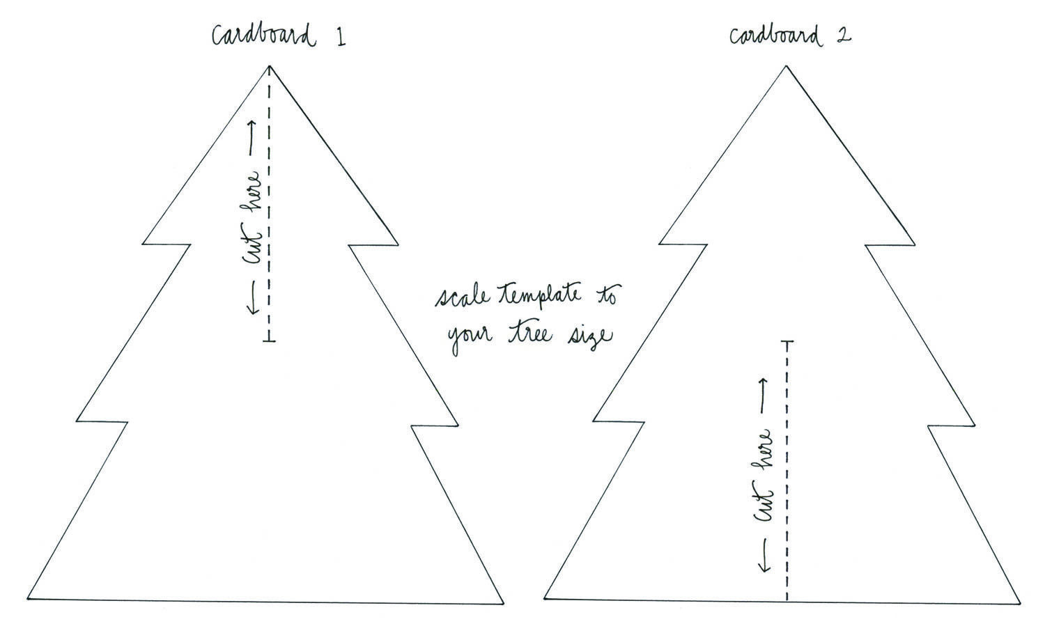 Easy Christmas Crafts - Αναζήτηση Google for Christmas Tree Cardboard Template