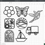 Easy Tissue Paper Stained Glass Craft For Kids And Adults   Aubree In Christmas Tissue Paper Stained Glass Window Template