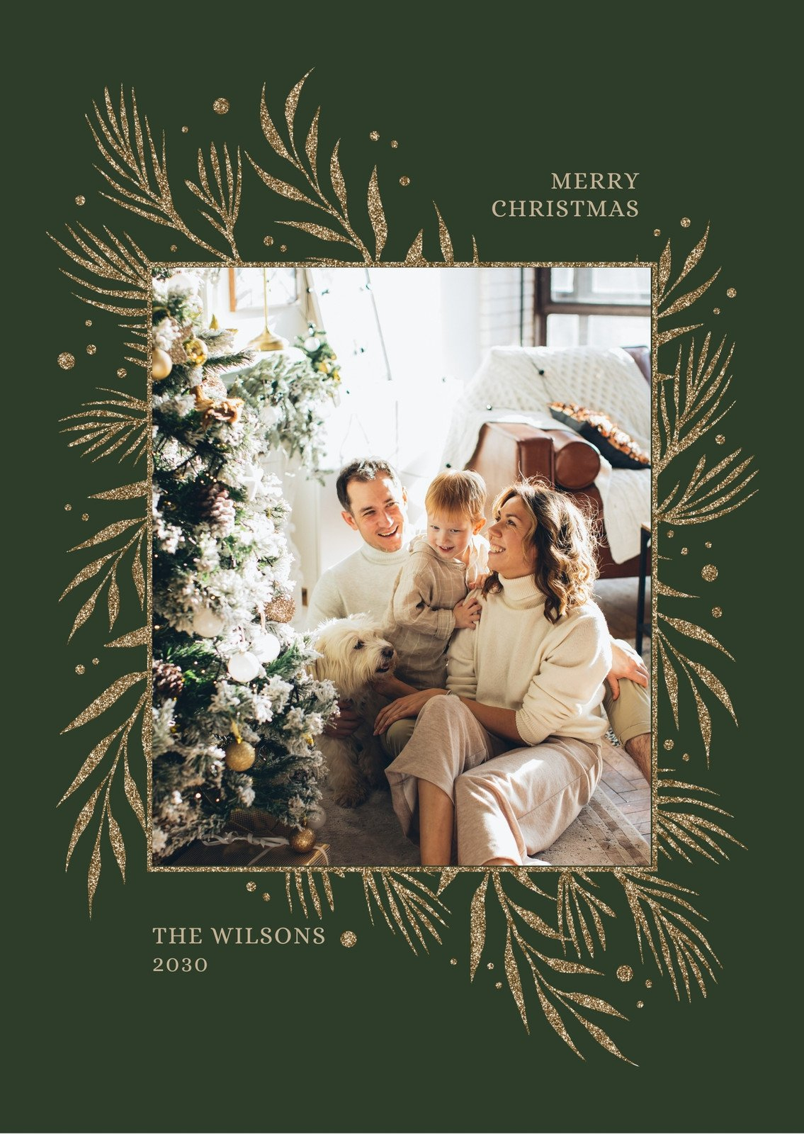 Edit And Print Free Photo Christmas Card Templates | Canva with Christmas Photo Postcard Template