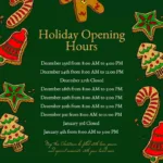 Edit Store Holiday Schedule Templates Throughout Christmas Opening Hours Template Free