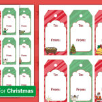 Editable Christmas Gift Tags In Christmas Tag Template Printable