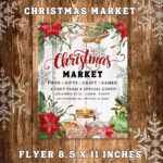 Editable Christmas Market Flyer Template, Us Letter (Digital Inside Christmas Market Poster Template