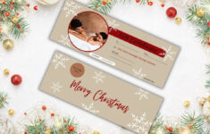 Editable Christmas Massage Gift Certificate Template (Instant intended for Christmas Massage Gift Certificate Template