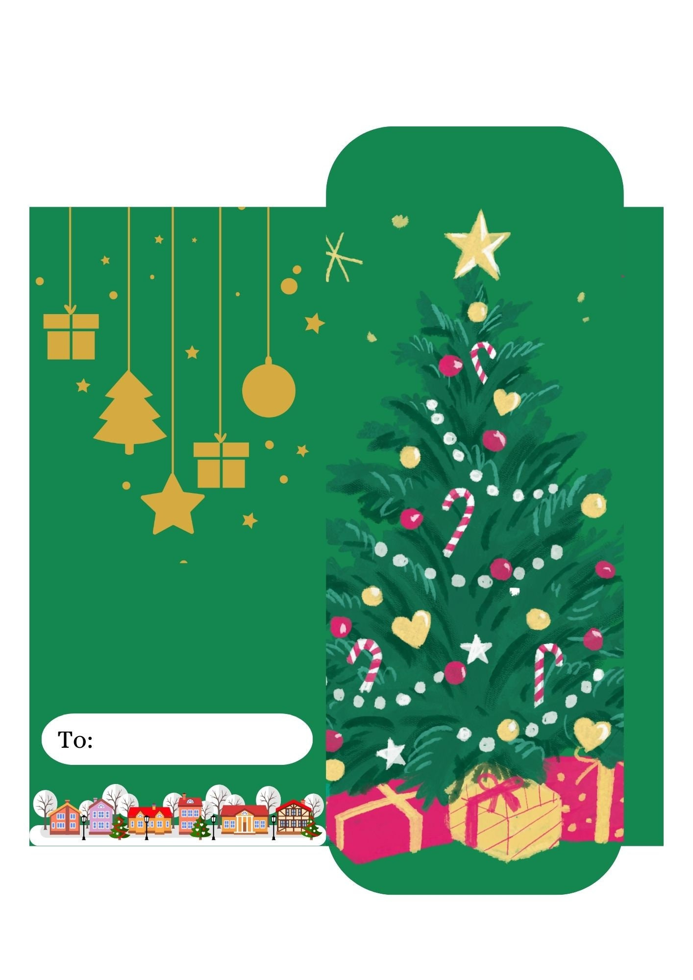 Editable Christmas Money Envelopes: Canva Templates (A4) - Etsy Uk with Christmas Money Envelope Template
