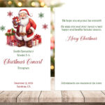 Editable Santa Christmas Concert Program Template Christmas With Christmas Musical Program Template