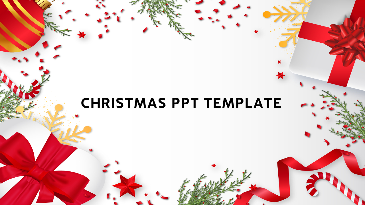 Effective Christmas Ppt Presentation And Google Slides pertaining to Christmas Party Slides Template