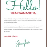 Elf On The Shelf Letter Template — Kapwing Throughout Christmas Letter Template From Elf On The Shelf