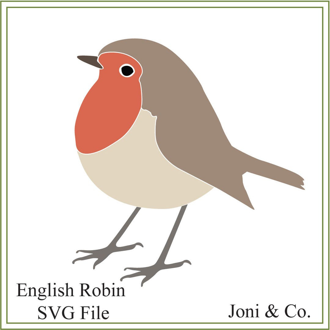 English Robin Svg, Bird Svg, Robin Svg, Printable Bird, Vinyl inside Christmas Robin Template Printable