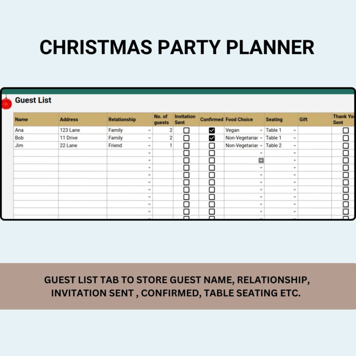 Christmas Party Budget Template Christmas Party Budget Template