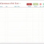 Excel Christmas List Template For Christmas Spreadsheet Template Free