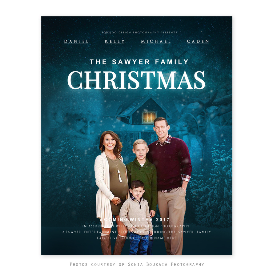 Family Christmas Movie Poster (8×10) – Squijoo with regard to Christmas Movie Poster Template