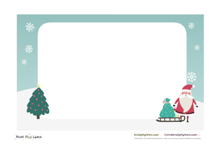 Christmas Note Paper Template Christmas Note Paper Template