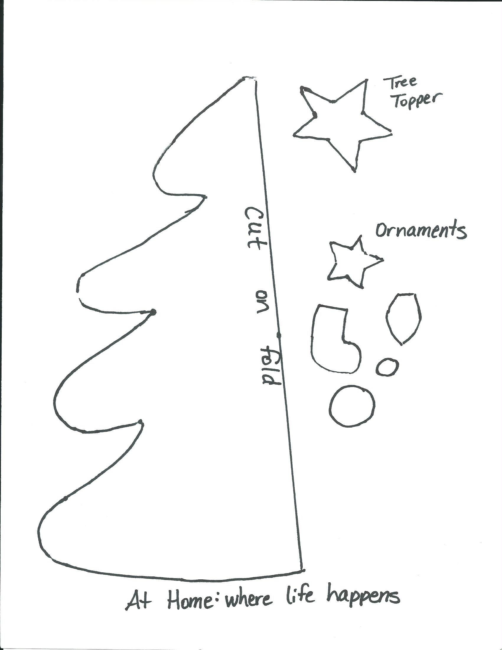 Felt Board Christmas Tree | At Home with Christmas Tree Felt Template