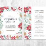 Festive Menu Flyer Template [Adobe Illustrator, Vector, Eps]   Brandpacks In Christmas Menu Flyer Template