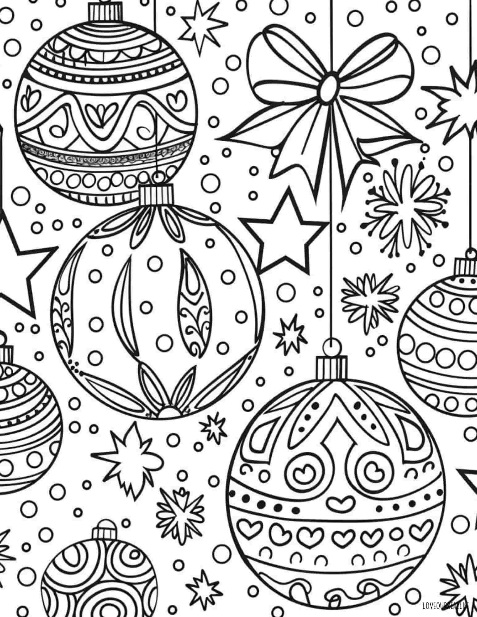 Festive Ornament Coloring Pages For Holiday Fun ⋆ Love Our Real Life with regard to Christmas Ornament Coloring Template