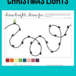 Fingerprint Christmas Lights | Worksheet | Education Throughout Christmas Lights Finger Painting Template