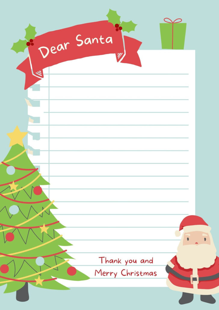 Christmas Letter Template Pages