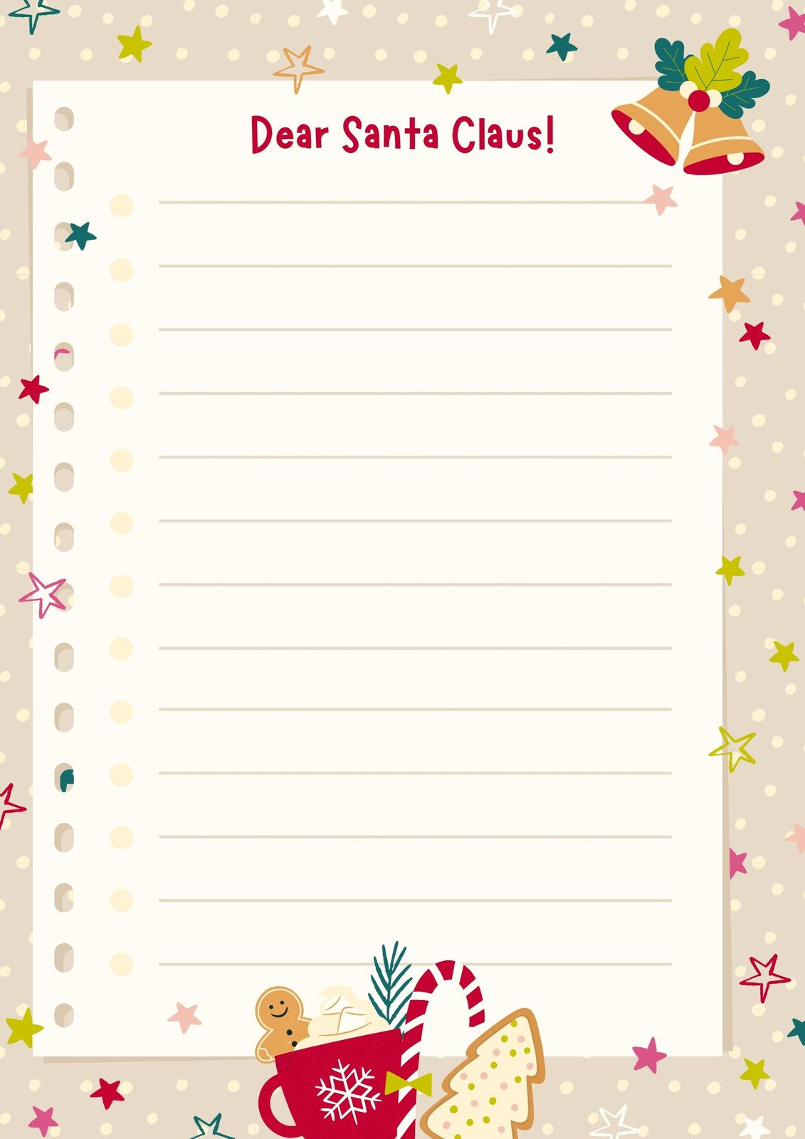 Free And Customizable Christmas Letter Templates | Canva inside Christmas Letter Blank Template