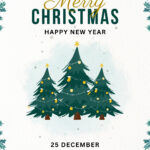 Free And Customizable Christmas Tree Templates Regarding Christmas Tree Flyer Template