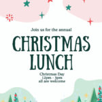 Free And Customizable Holiday Templates Regarding Christmas Lunch Template Free