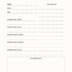 Free And Customizable Holiday Wishlist Templates With Christmas List Online Template