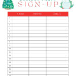 Free And Customizable Sign Up Sheet Templates In Christmas Party Sign Up Template