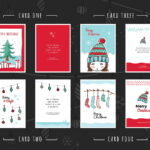 Free Christmas Card Templates For Photoshop & Illustrator   Brandpacks In Christmas Photo Card Template Photoshop Free