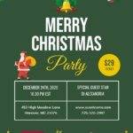 Free Christmas Flyer Template   Venngage Pertaining To Christmas Invitation Flyer Template Free