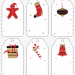 Free Christmas Gift Tag Templates Editable Printable   Christmas Regarding Christmas Tag Template