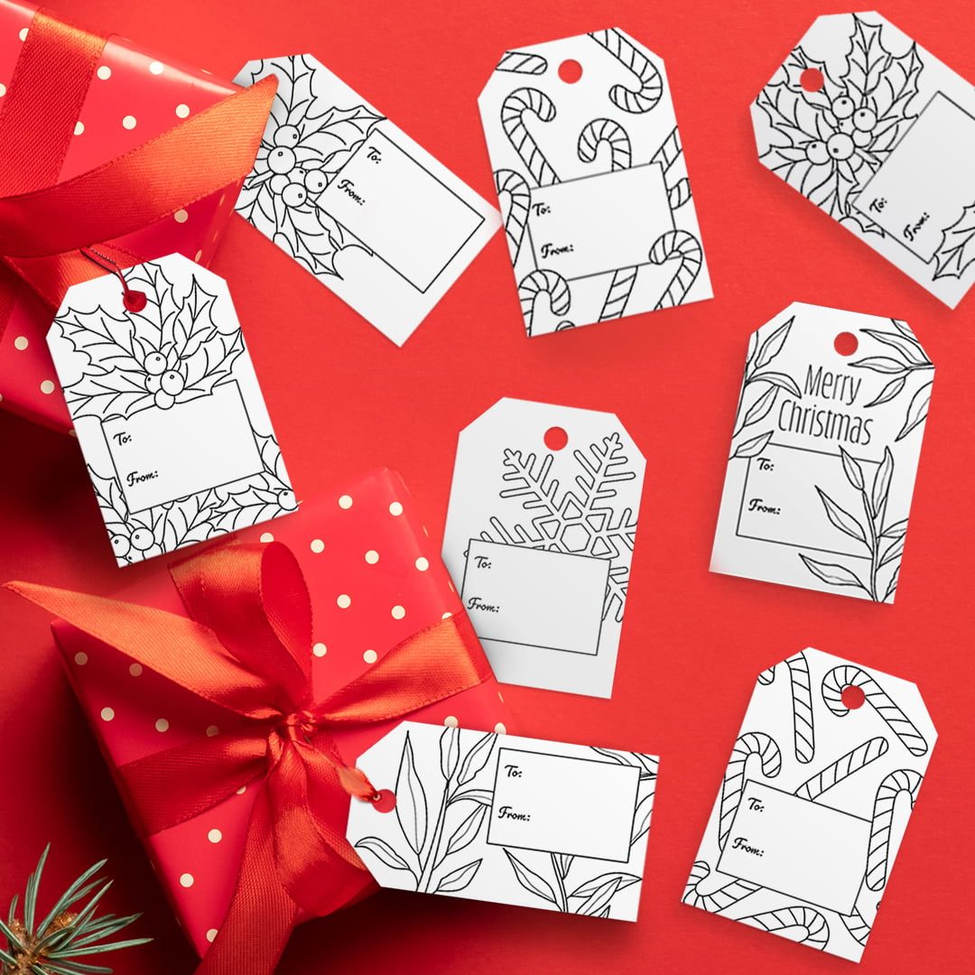 Free Christmas Gift Tags - Sarah Renae Clark - Coloring Book with regard to Christmas Tags Free Template