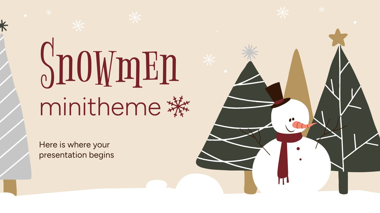 Free Christmas Google Slides Themes And Powerpoint Templates with Christmas Slide Template Aesthetic