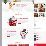 Free Christmas Holiday Responsive Template For Christmas Theme Website Template
