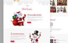 Free Christmas Holiday Responsive Template for Christmas Theme Website Template