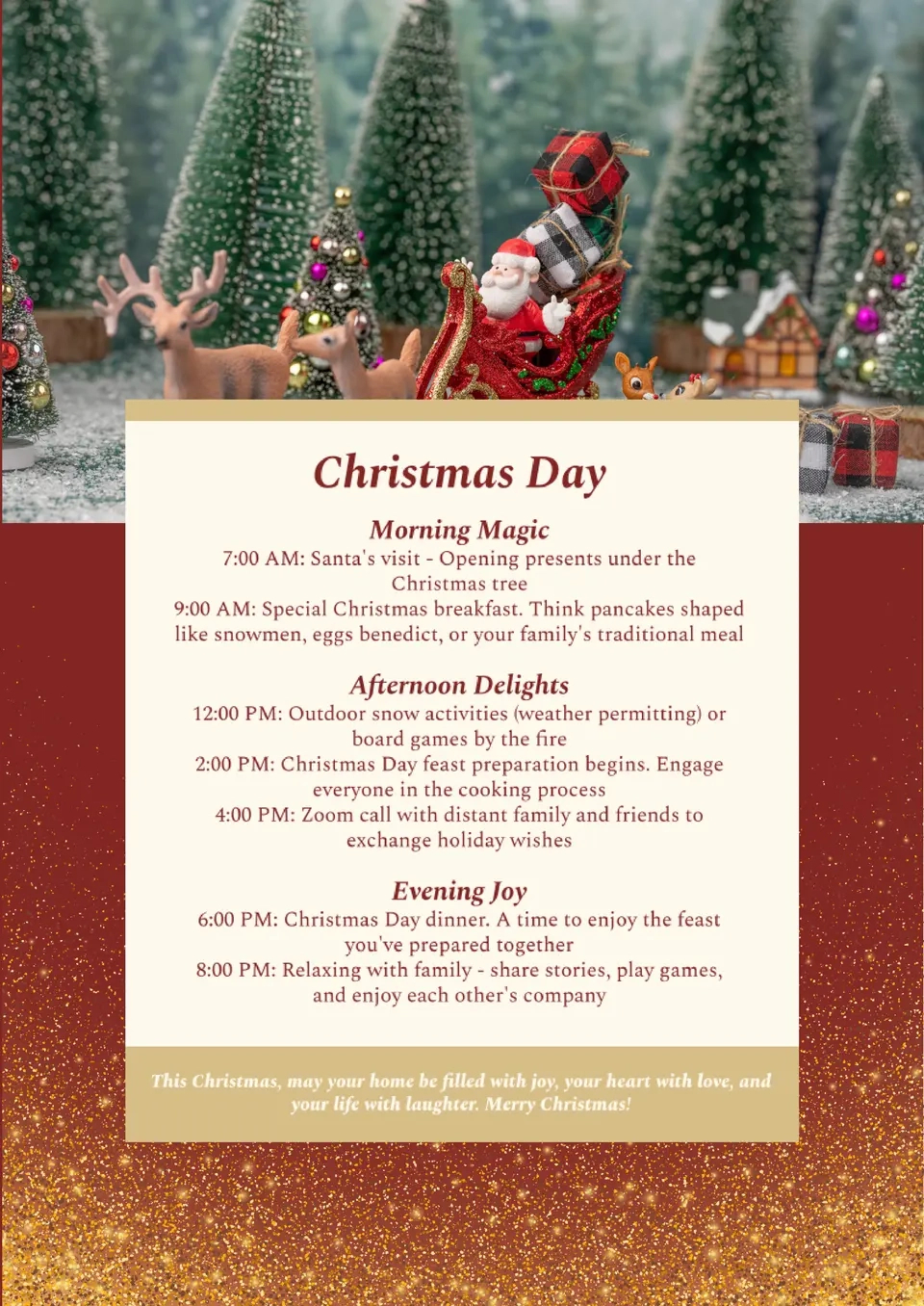 Free Christmas Itinerary Template For Google Docs in Christmas Itinerary Template Free