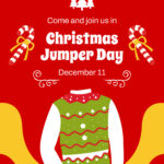 Free Christmas Jumper Day Event Flyer Template To Edit Online Within Christmas Jumper Day Poster Template