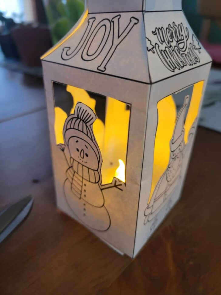 Christmas Lantern Template Free Christmas Lantern Template Free
