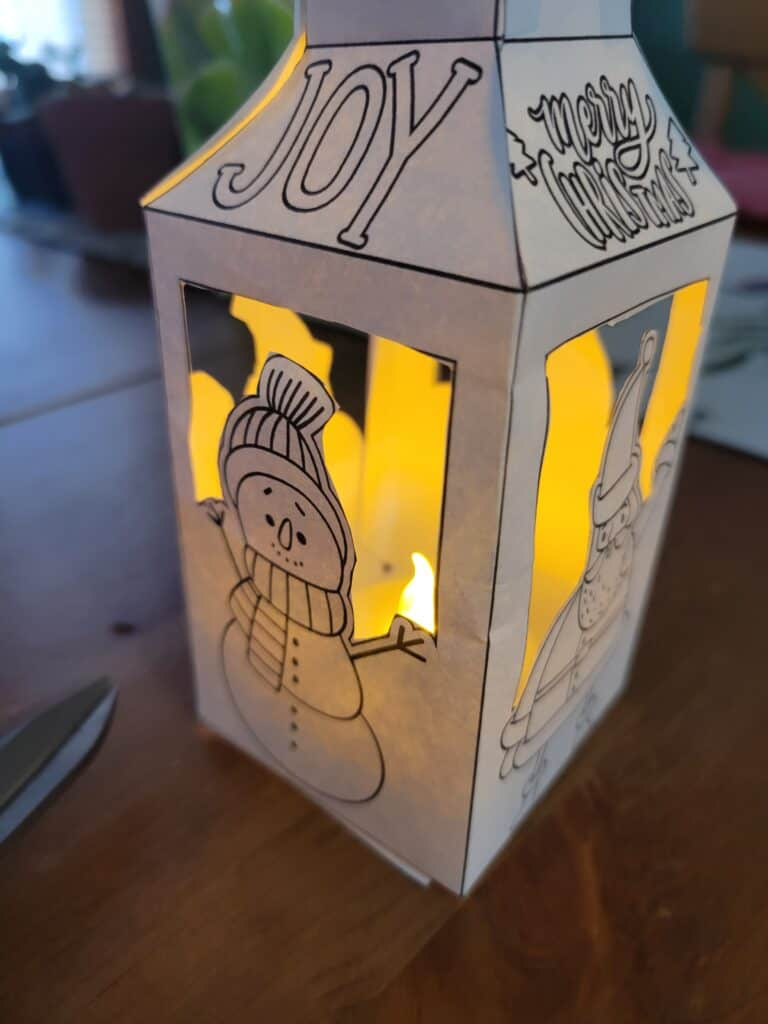 Free Christmas Lantern Template For Children Of All Ages pertaining to Christmas Lantern Template Printable