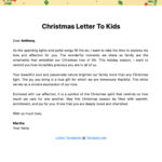 Free Christmas Letter To Kids Template To Edit Online Throughout Christmas Party Letter To Parents Template