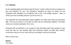 Free Christmas Letter To Kids Template To Edit Online throughout Christmas Party Letter to Parents Template